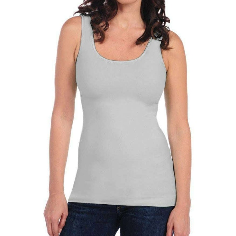 Clothing TINA Stephens Italy/Tees By Tina Classic Clothing | Tina Stephens - Smooth Tank - Dove