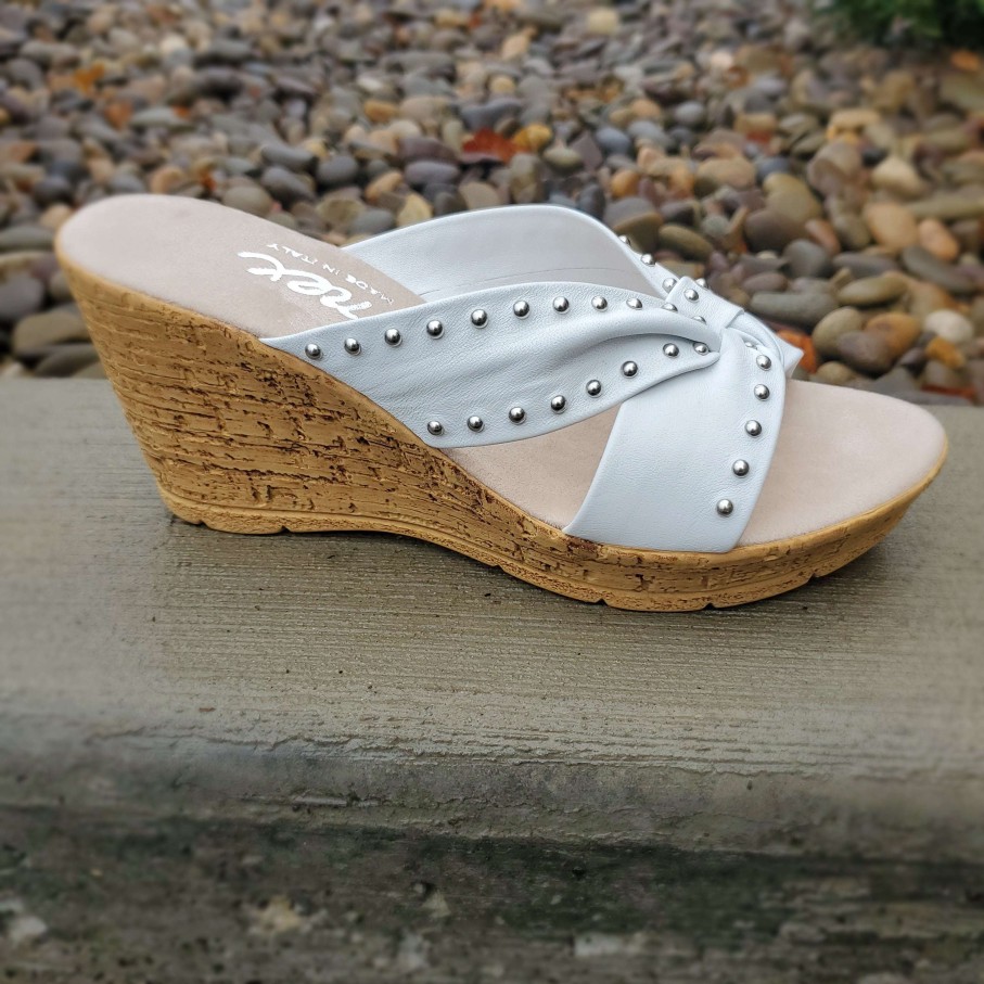 Footwear Onex Wedges/Platform Sandals | Onex - Belynda Fashion Comfort Leather Wedge Sandal