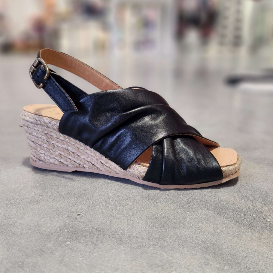 Footwear Bueno Wedges/Platform Sandals | Bueno - Jasmin Soft Leather Wedge Sandal