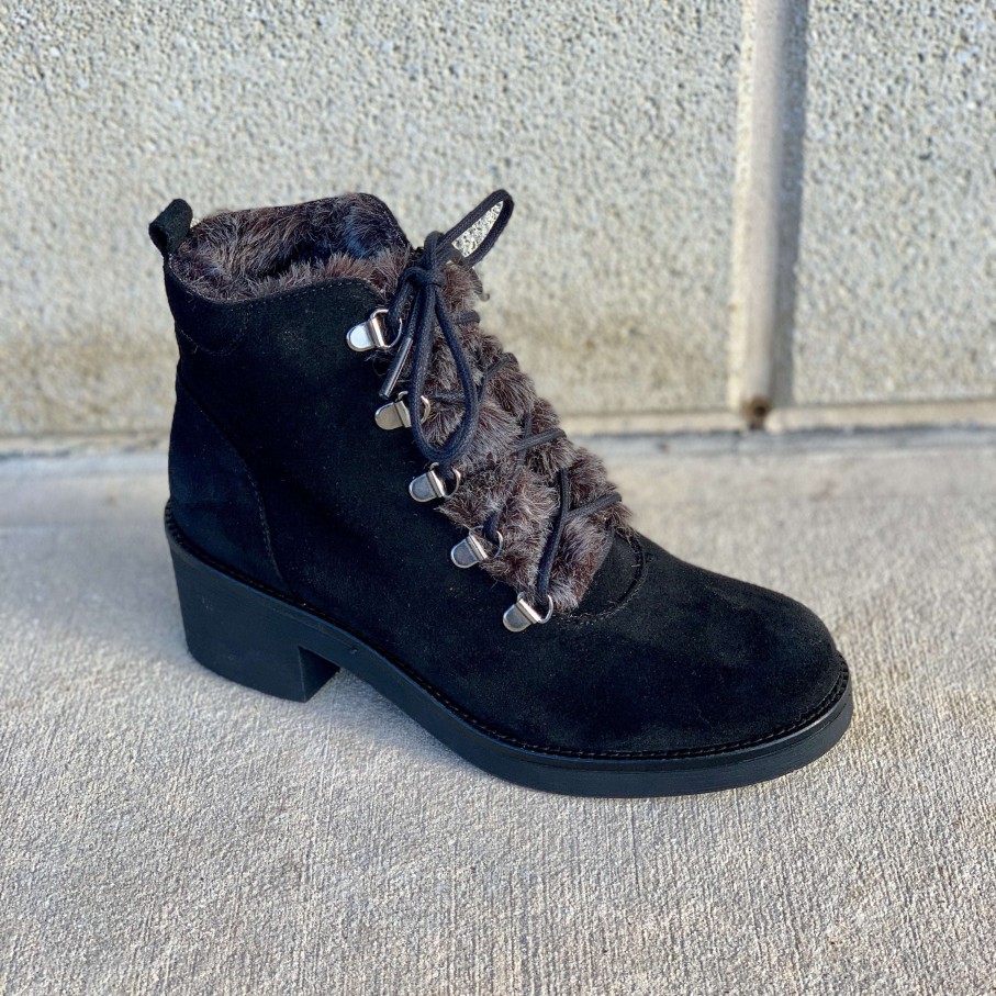 Footwear Toni Pons Lace Up Boots | Toni Pons - Pont Black/Fur