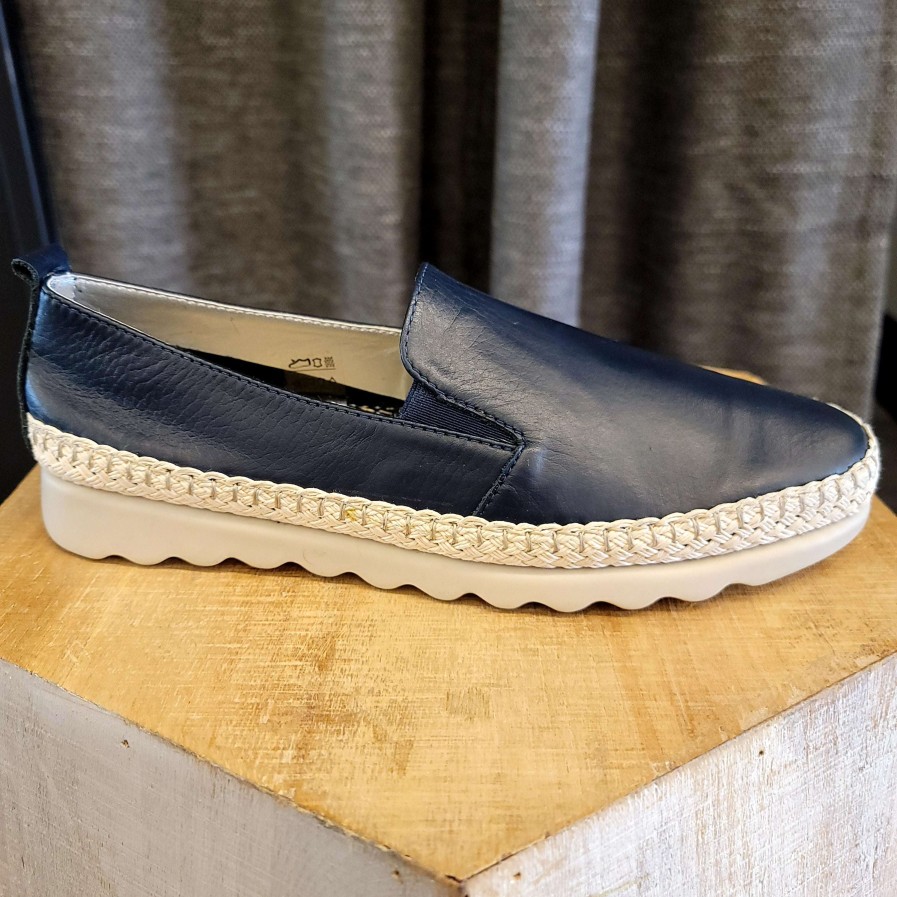 Footwear THE FLEXX Slip-On Loafers | The Flexx - Chappie Navy Leather