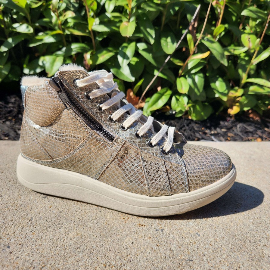 Footwear STRIVE High Top Sneakers | Strive - Chatsworth Ii Silver High Top Sneaker Silver Chic