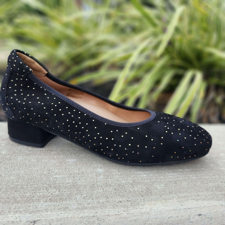 Footwear Pie Santo Low Heels (Less Than 2 Inches) | Pie Santo - 235017 Black/Bronze