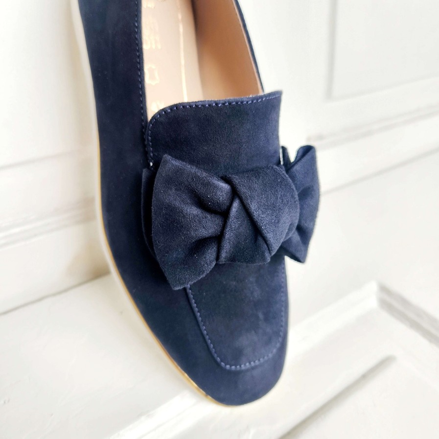 Footwear Ara Slip-On Loafers | Ara - Lorelei Loafer 51301 Navy Suede