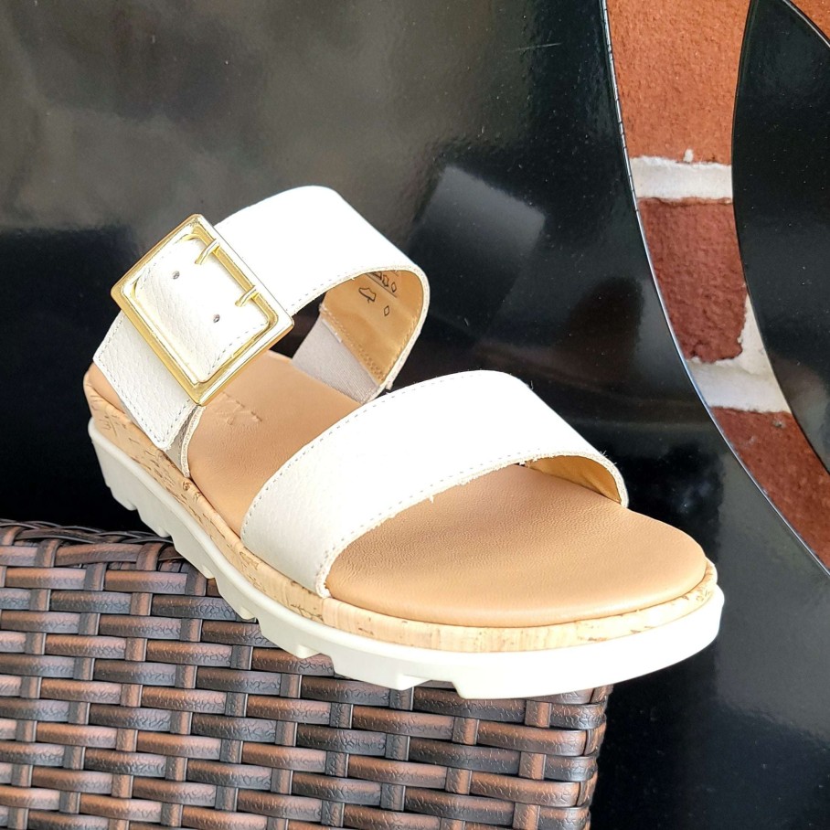 Footwear THE FLEXX Flat Sandals | The Flexx - Woodstock Lug Sole Slide Sandal