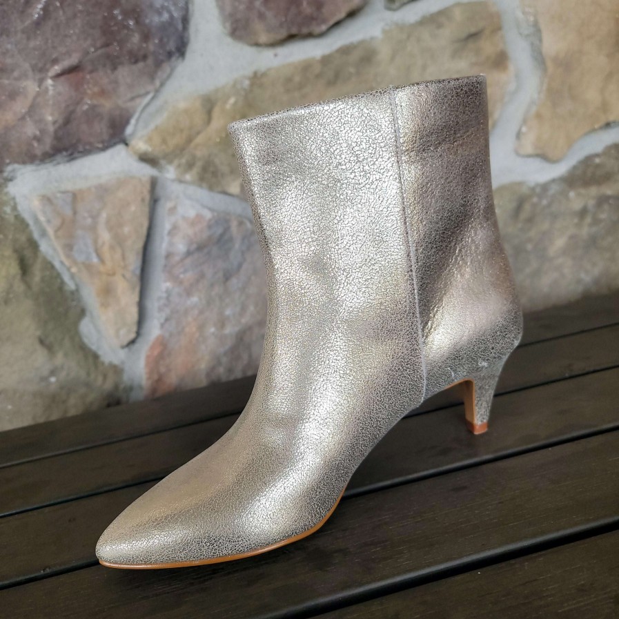 Footwear Dolce Vita Ankle Boots | Dolce Vita - Dee Platinum Distressed Leather