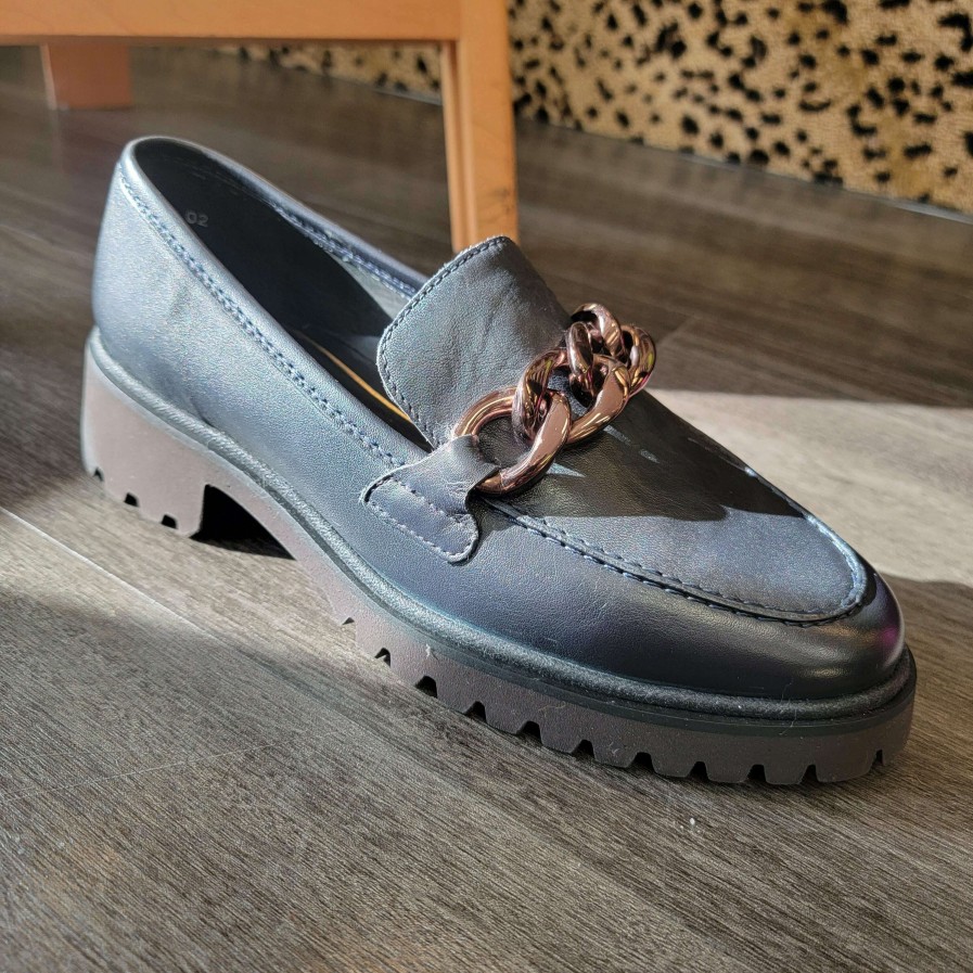 Footwear Ara Heel Loafers | Ara - 31209 Kiana Navy