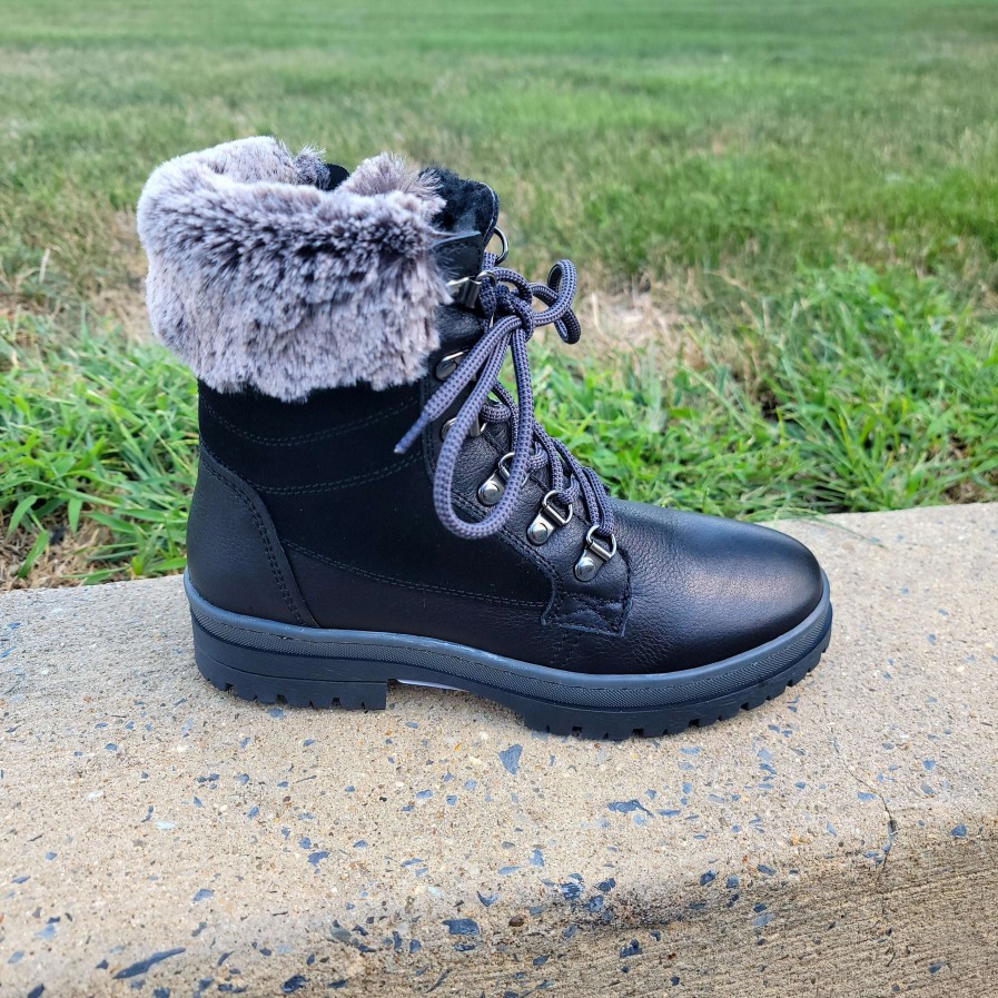 Footwear Eric Michael Winter Boots | Eric Michael - Sandy Black Waterproof