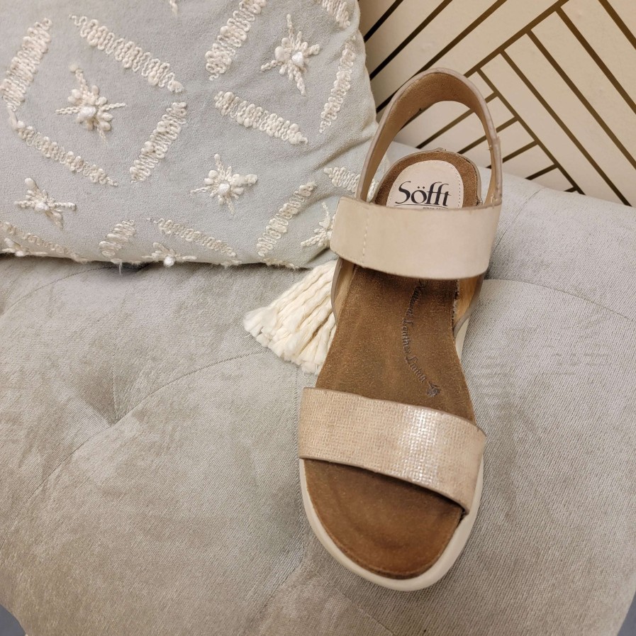 Footwear Sofft Wedges/Platform Sandals | Sofft - Caison Sporty High Wedge Comfort Sandal