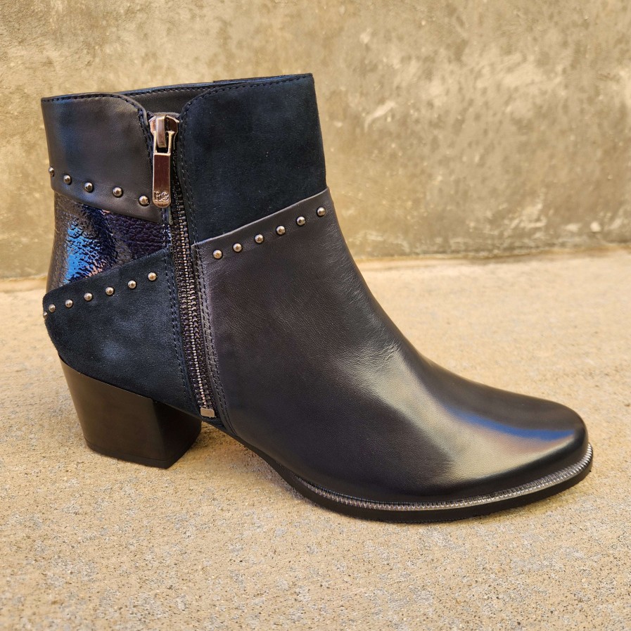 Footwear Regarde le Ciel Heel Boots | Regarde Le Ciel - 119 Isabel Navy