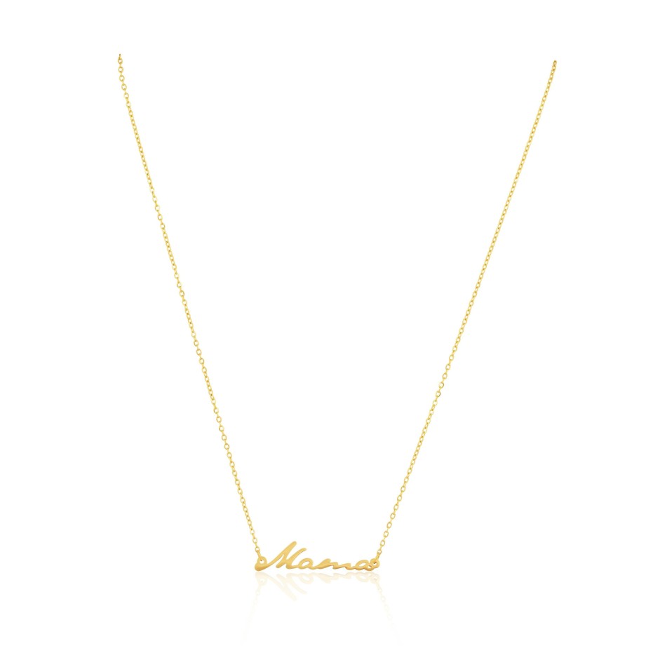 Accessories Sahira Jewelry Design Necklaces | Sahira Jewelry Design - Mama Necklace - Gold