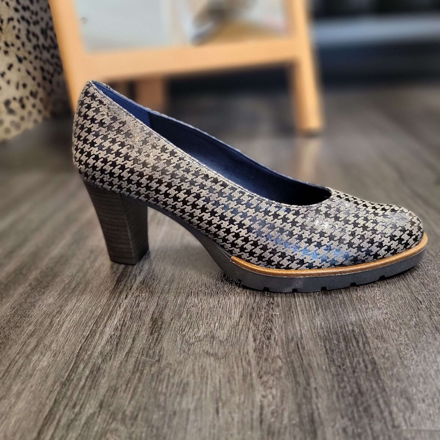 Footwear FLUCHOS High Heels (2 Inches Or Above) | Fluchos - D7976 And Houndstooth