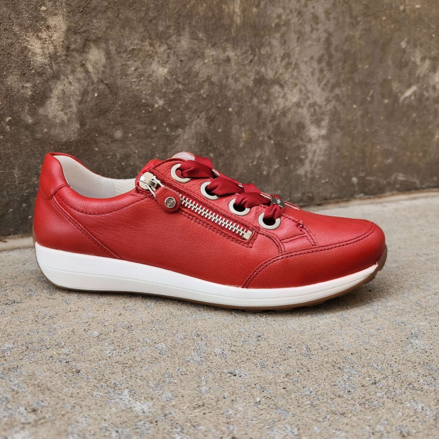 Footwear Ara Tie Sneakers | Ara 34587 Red