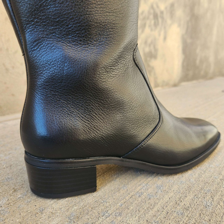 Footwear Ara Tall Boots | Ara - Grantham Black Leather