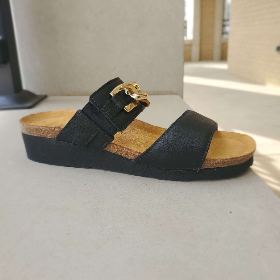 Footwear Yaleet Flat Sandals | Naot - Victoria Leather Slide Sandal