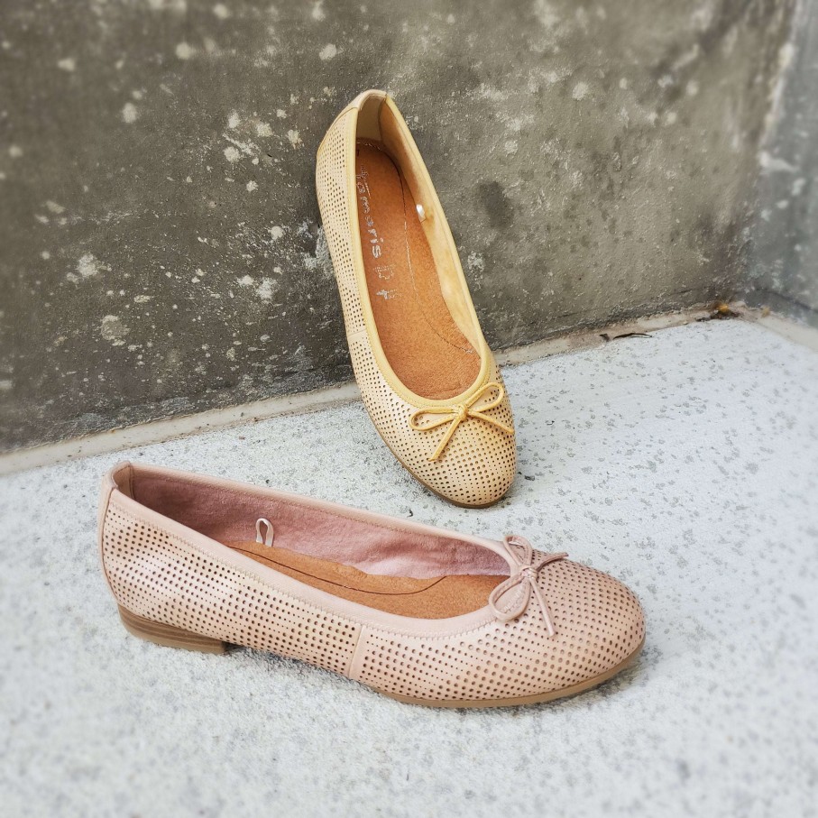 Footwear Tamaris | Tamaris - Auberon Leather Ballet Flat