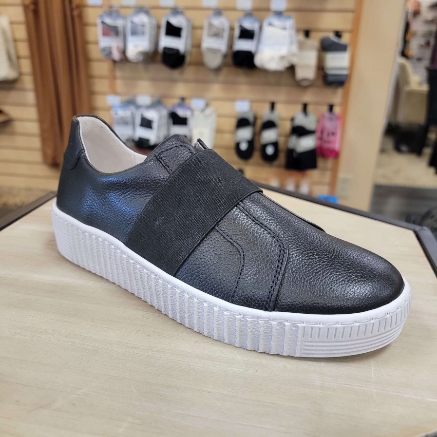 Footwear Gabor Slip-On Sneakers | Gabor - 33.336.27 Black Leather