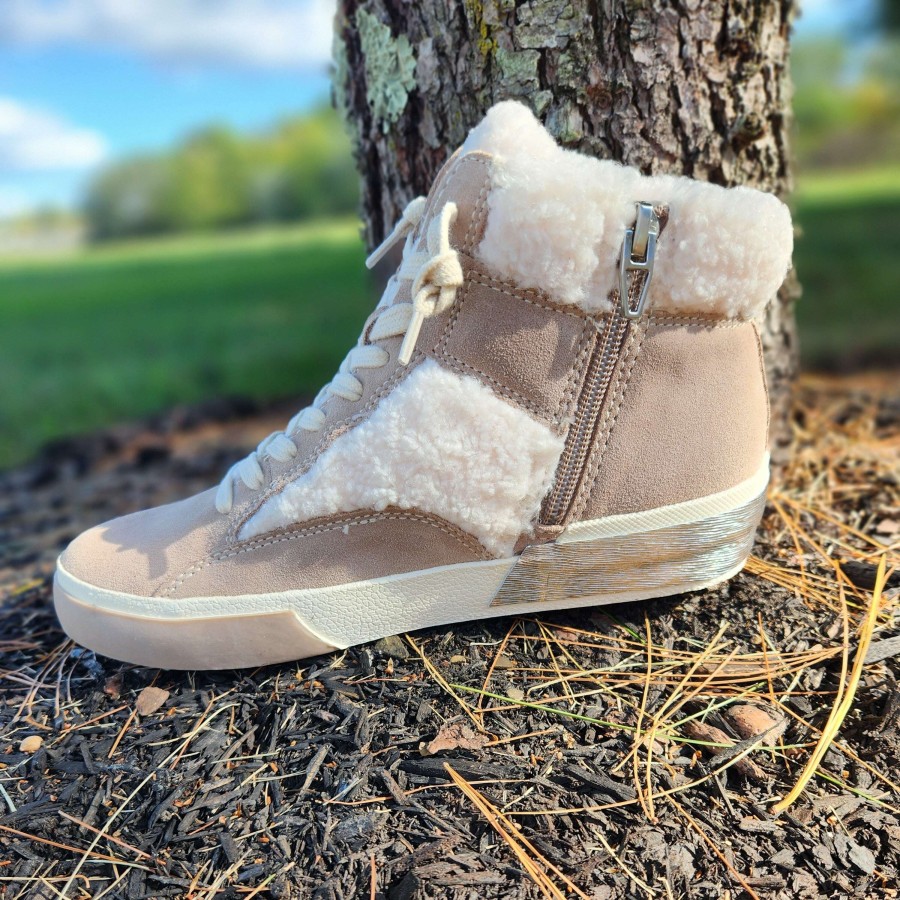 Footwear Dolce Vita High Top Sneakers | Dolce Vita - Zilvia Plush Taupe Multi