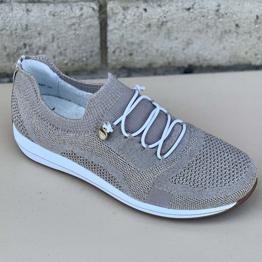 Footwear Ara Slip-On Sneakers | Ara - Oradea Metallic Stretch