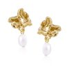 Accessories Sahira Jewelry Design Earrings | Sahira Jewelry Design - Greta Pearl Earring - Gold/Pearl