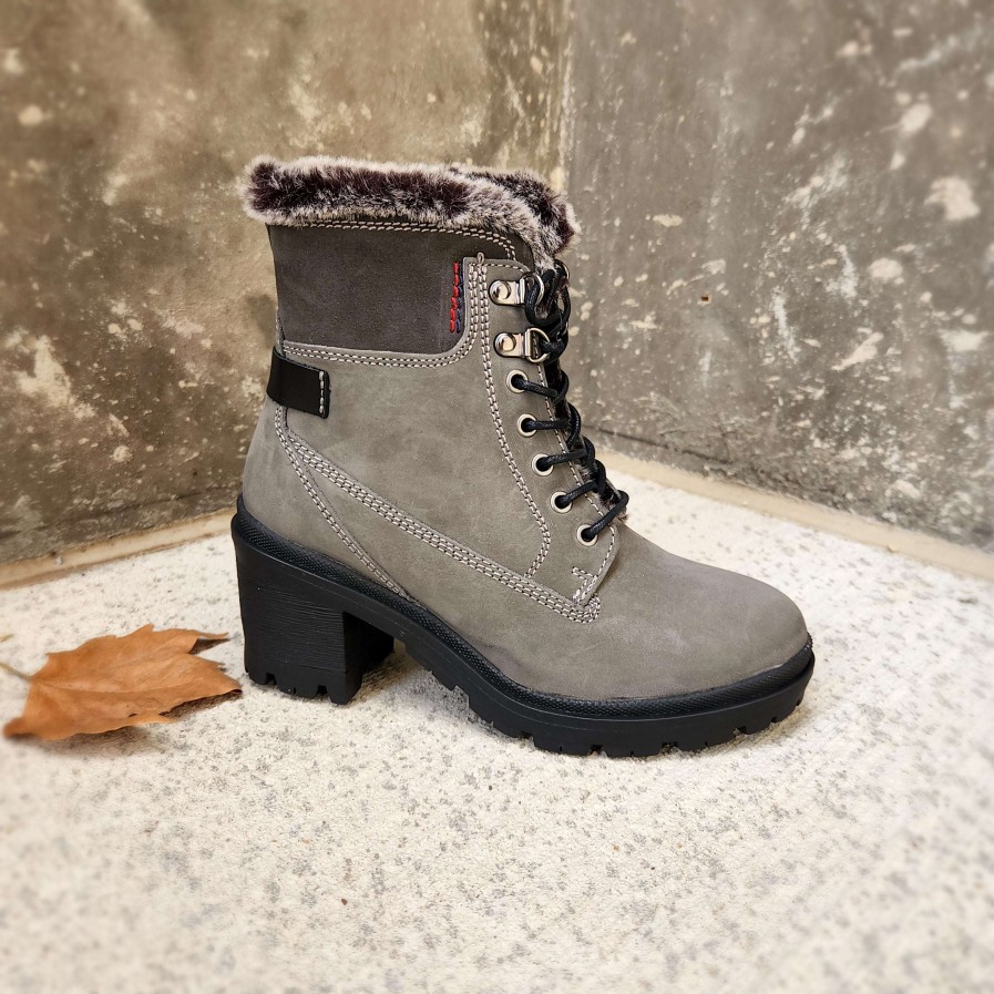 Footwear Eric Michael Winter Boots | Eric Michael - Phylis Grey Waterproof