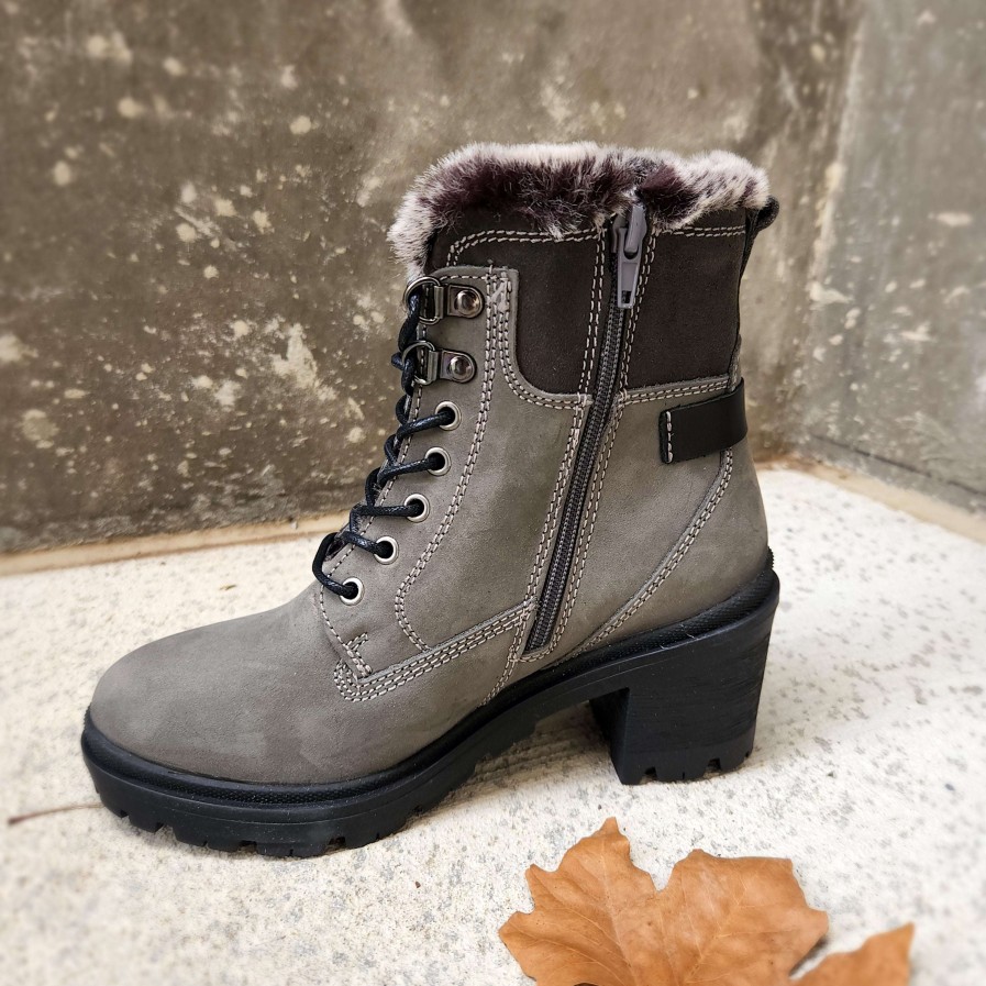 Footwear Eric Michael Winter Boots | Eric Michael - Phylis Grey Waterproof