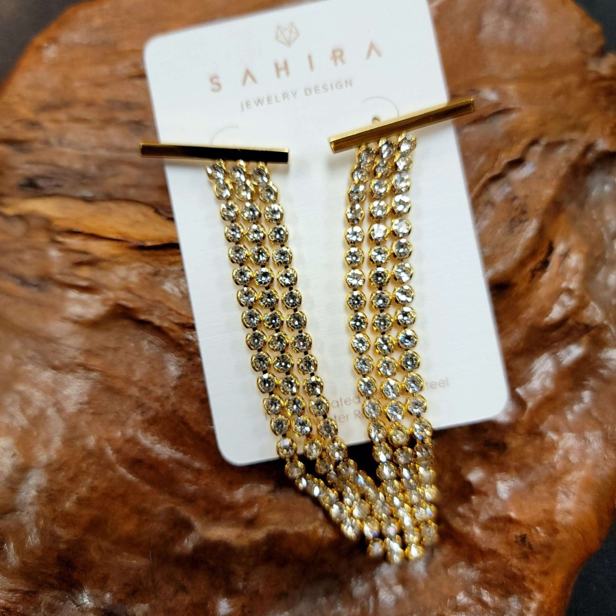 Accessories Sahira Jewelry Design Earrings | Sahira Jewelry Design - Brooke Gold