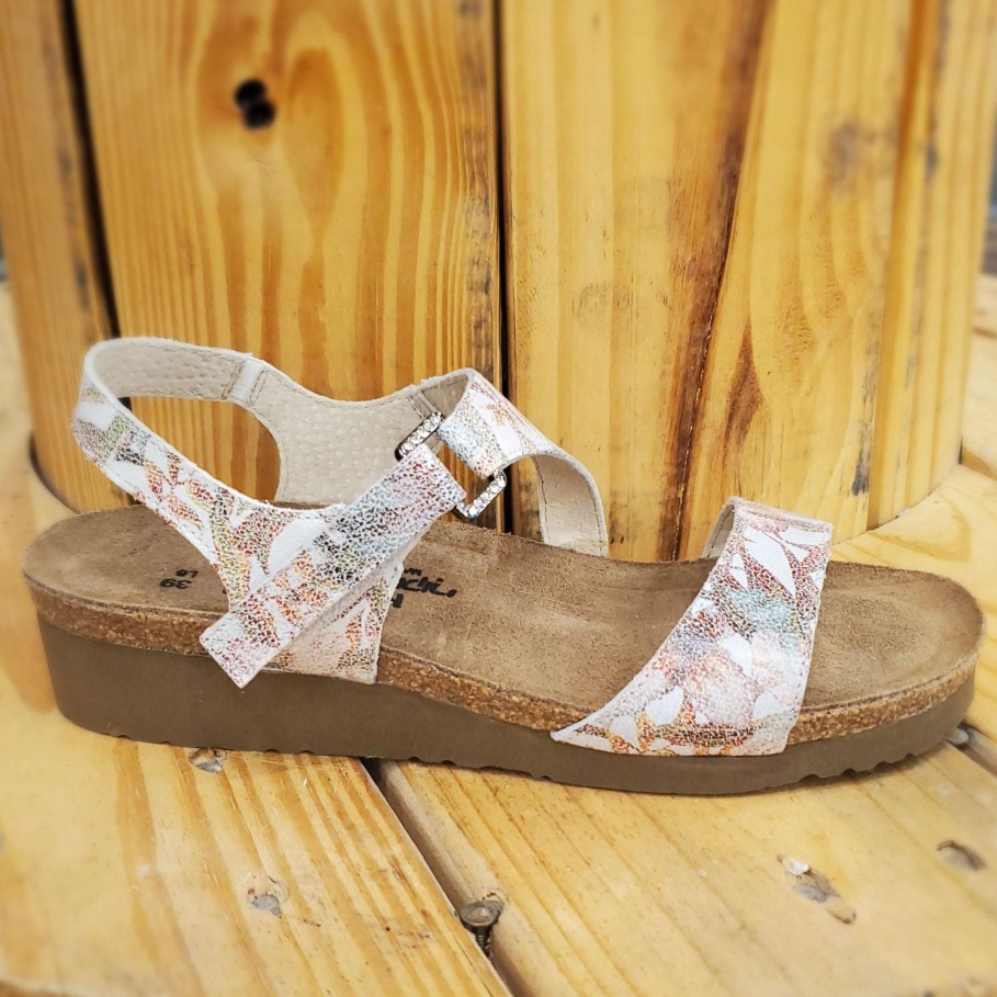 Footwear Yaleet Flat Sandals | Naot - Floral Pamela Flat Sandal