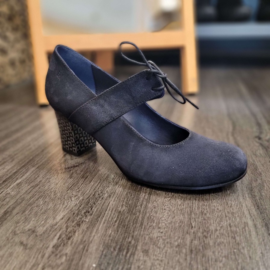 Footwear FLUCHOS High Heels (2 Inches Or Above) | Fluchos - D8920 Suede Navy