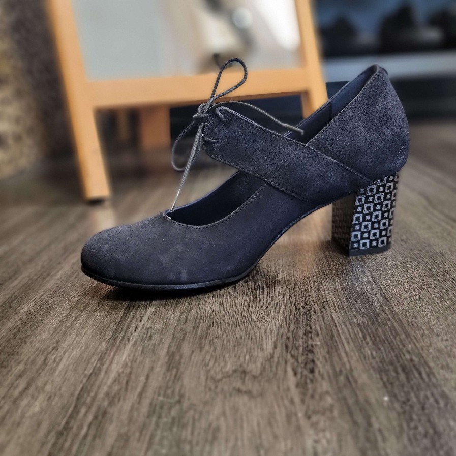 Footwear FLUCHOS High Heels (2 Inches Or Above) | Fluchos - D8920 Suede Navy