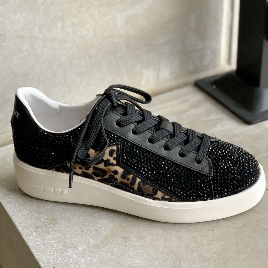 Footwear Lola Cruz Tie Sneakers | Lola Cruz - Circe Negro