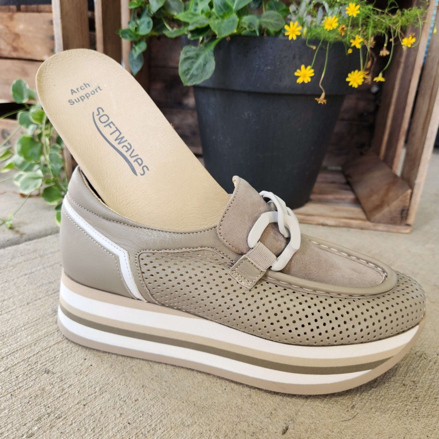 Footwear SOFTWAVES Slip-On Loafers | Softwaves - 7.78.23 Taupe