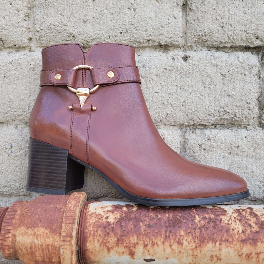 Footwear Regarde le Ciel Ankle Boots | Regarde Le Ciel - 35 - Cognac Brown