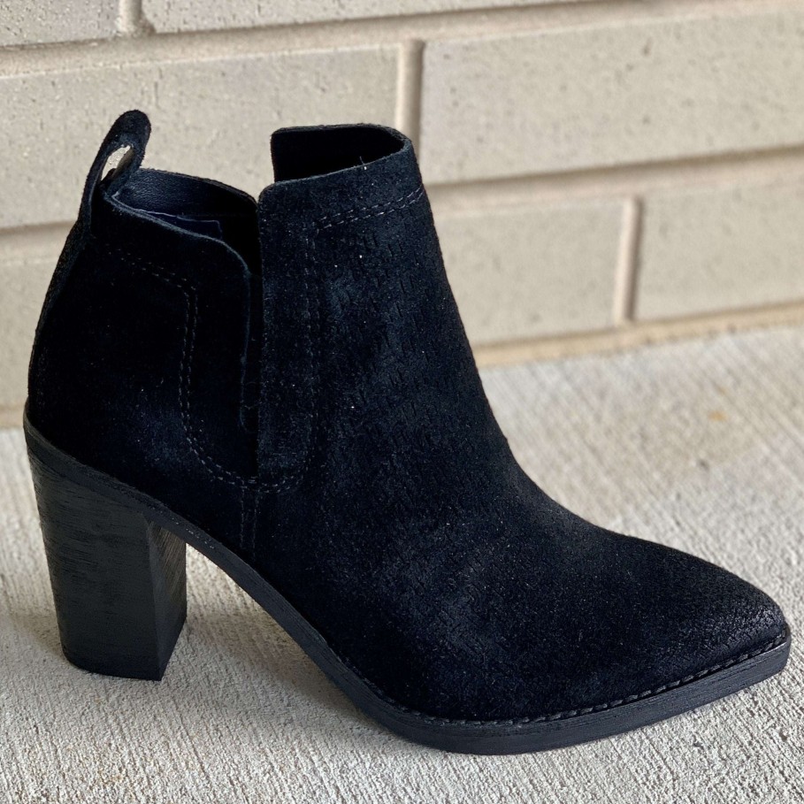 Footwear Dolce Vita Heel Boots | Dolce Vita - Sirano Black Suede