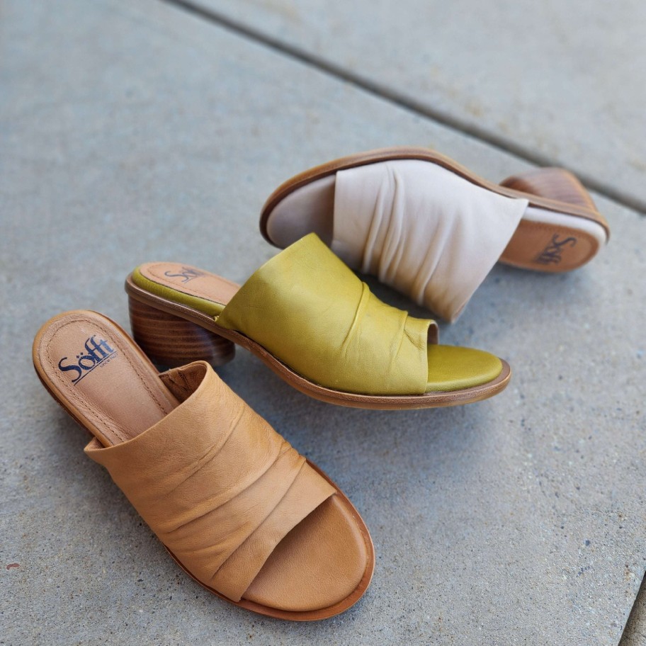 Footwear Sofft Slide Sandals | Sofft - Chrissie Leather Slide Sandal