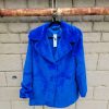 Clothing LOVE TOKEN Jackets | Love Token - Collared Coat - Electric Blue