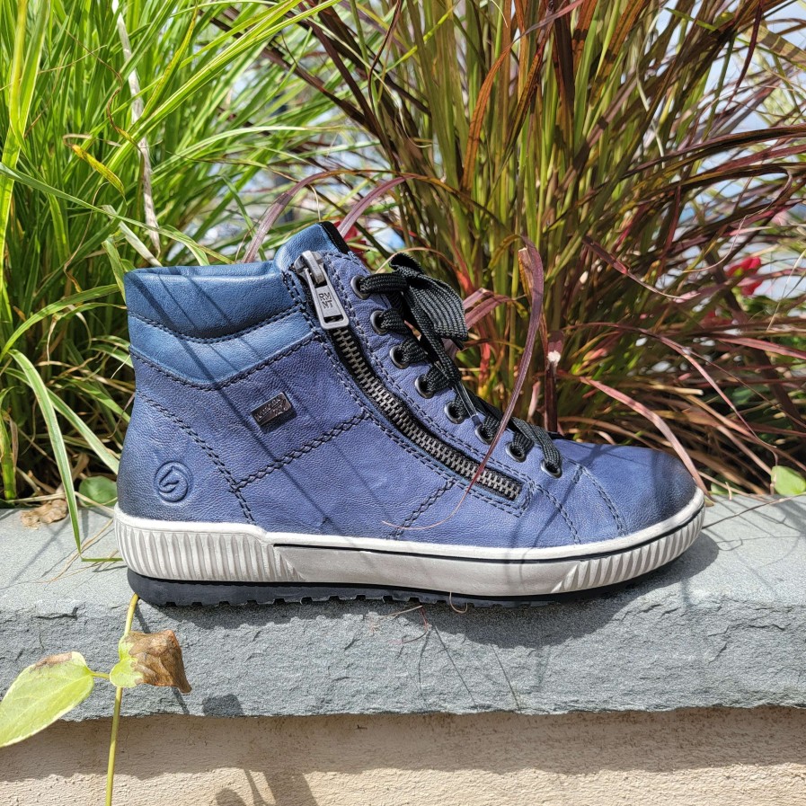 Footwear Remonte High Top Sneakers | Remonte - D0772-52 Royal Blue