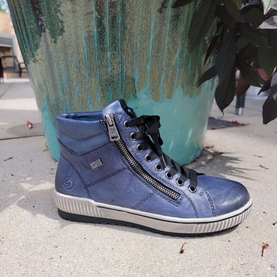 Footwear Remonte High Top Sneakers | Remonte - D0772-52 Royal Blue