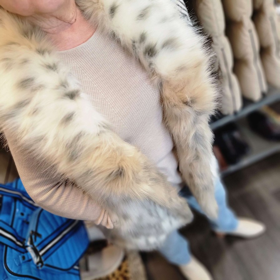 Clothing UNREAL FUR Jackets | Unreal Fur - Rubicon Vest Snow Leopard