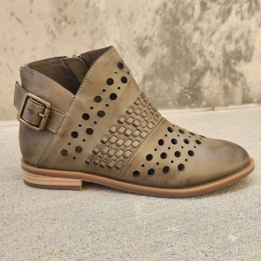 Footwear Antelope Low Heel Boots | Antelope - Keena Olive