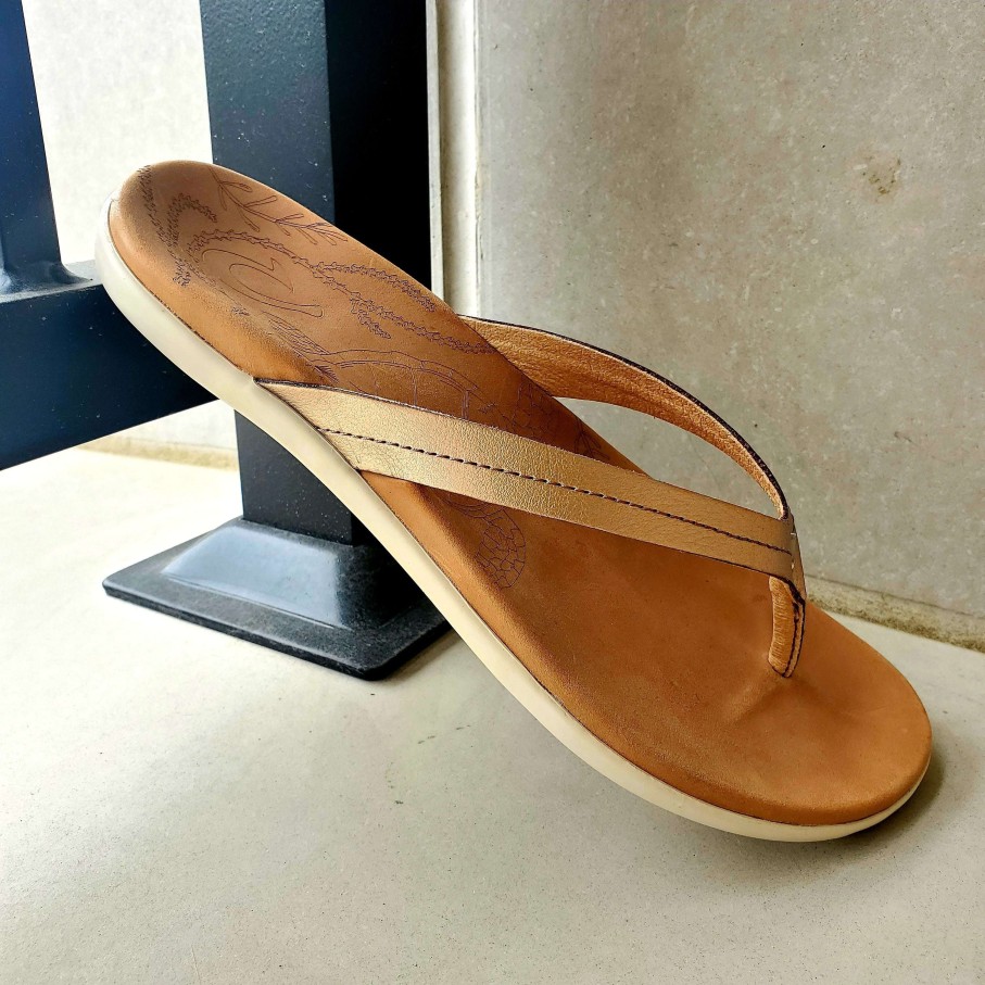 Footwear Olukai Flat Sandals | Olukai - Honu - Copper & Tan