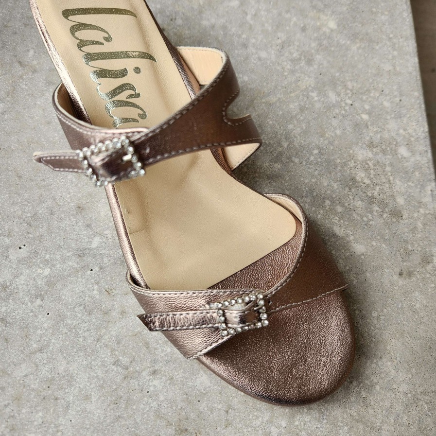 Footwear lalisa | La Lisa - Adjustable Strap Dressy Sandal Bronze