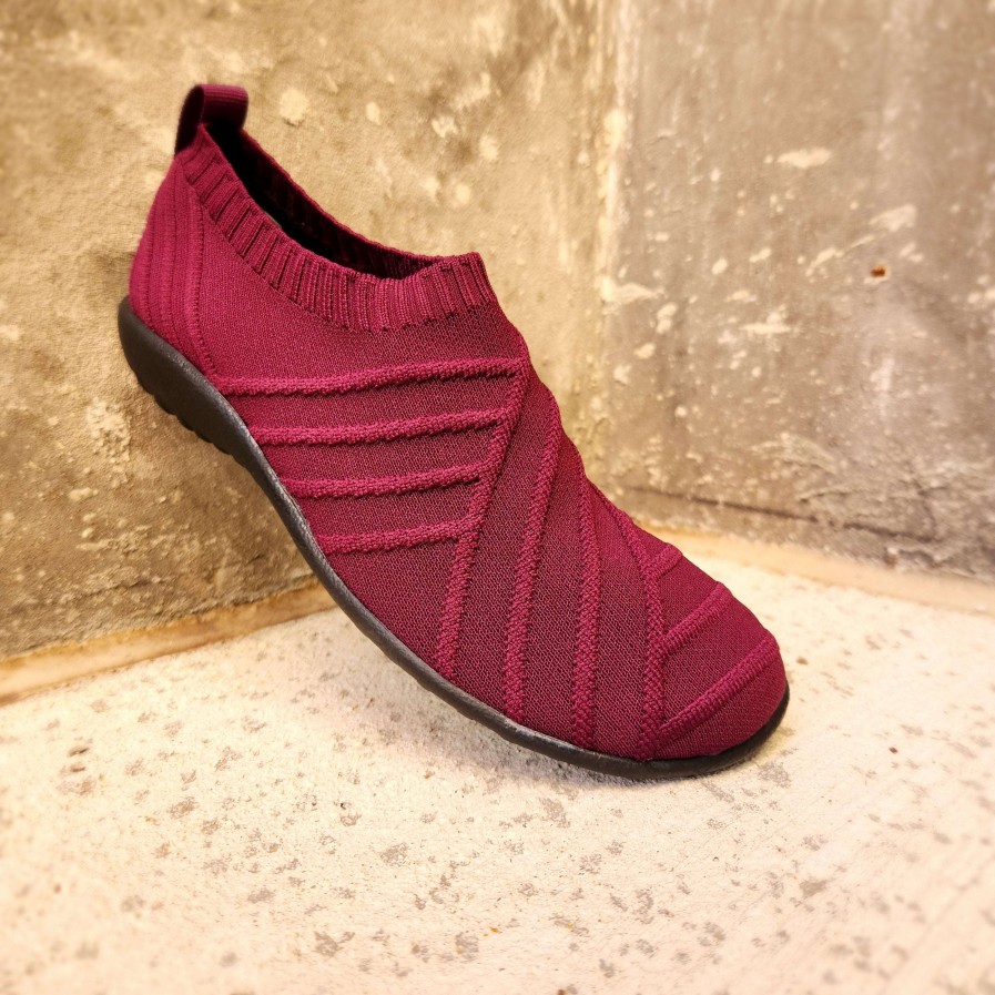 Footwear Yaleet | Okahu Stretchy Vegan Slip On Women'S Shoe Raspberry