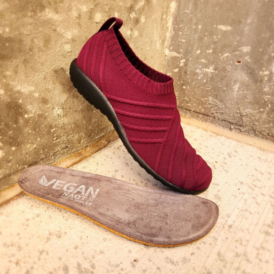 Footwear Yaleet | Okahu Stretchy Vegan Slip On Women'S Shoe Raspberry