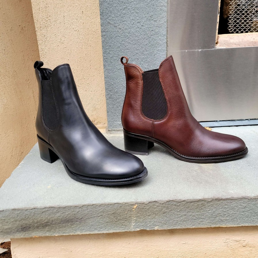 Footwear ATELIERS Low Heel Boots | Atelier - Bronx Leather