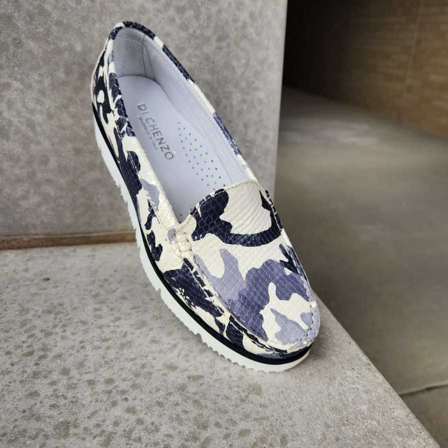 Footwear DICHENZO Slip-On Loafers | Di Chenzo Print Italian Women'S Loafer Jungle