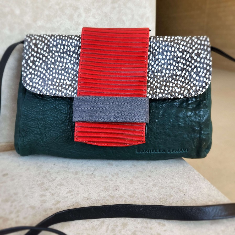 Handbags Daniella Lehavi | Daniella Lehavi - Kensington Clutch Green