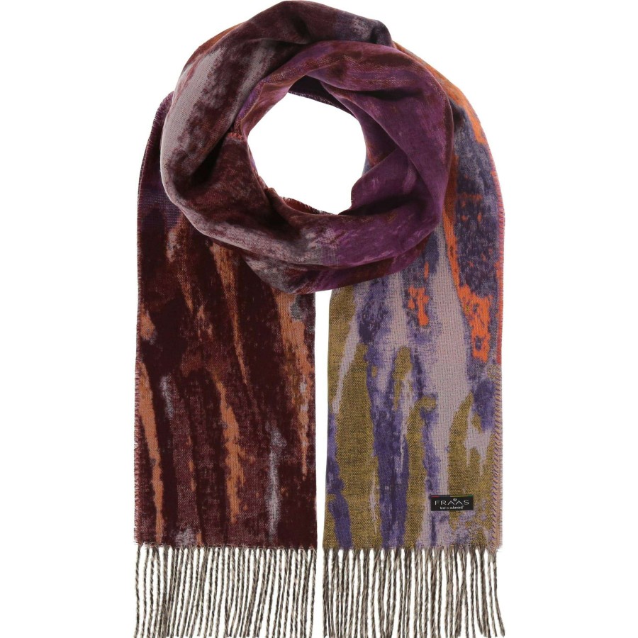 Accessories FRAAS - The Scarf Company | Fraas - The Scarf Company - Rainbow Brushes Cashmink® Scarf: Barberry