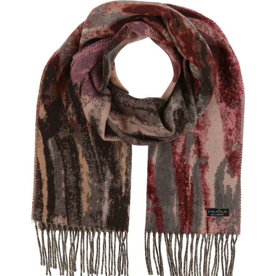 Accessories FRAAS - The Scarf Company | Fraas - The Scarf Company - Rainbow Brushes Cashmink® Scarf: Barberry