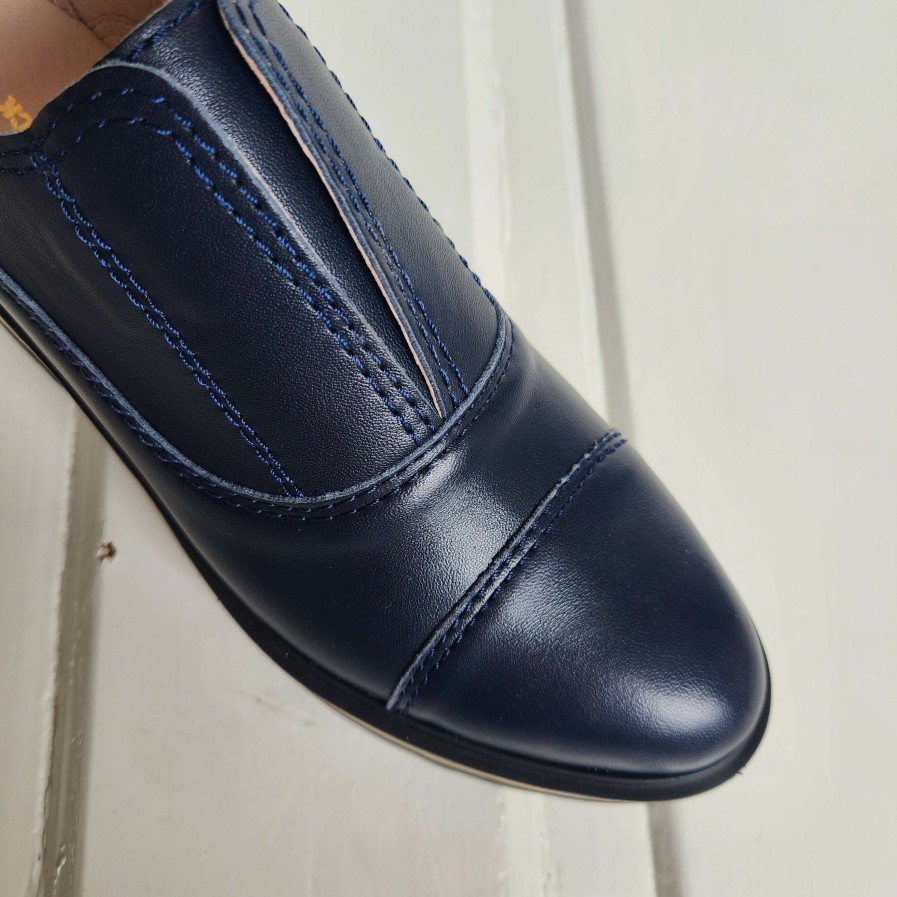 Footwear ALL BLACK Slip-On Loafers | All Black - Cowman Lugg Navy